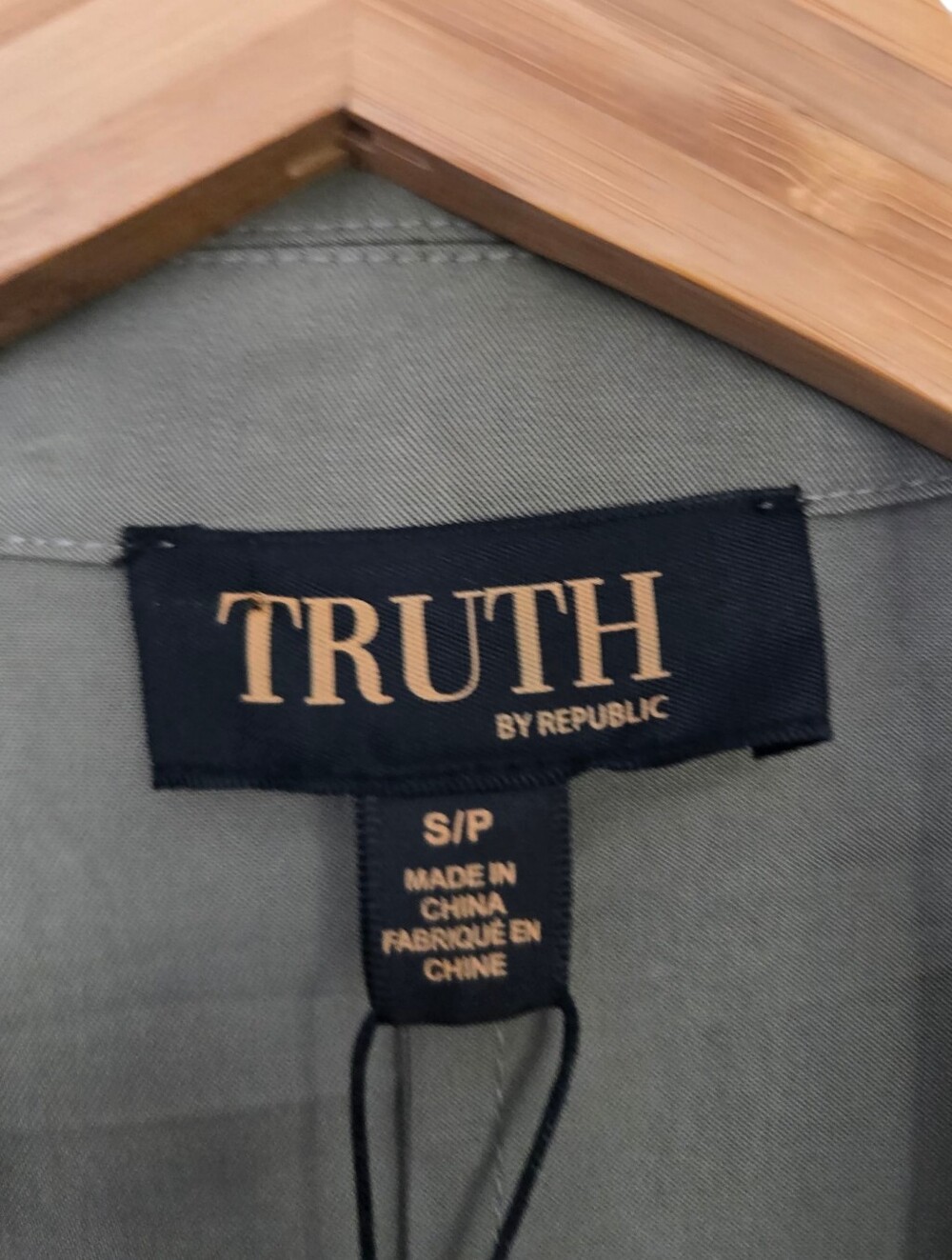 ✨🌿 NWT Truth by Republic Sage Green Duster Jacket | Size Small | Lightweight Op - Picture 5 of 8